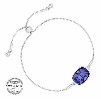 Purple crystal bracelet MADE WITH SWAROVSKI CRYSTALS